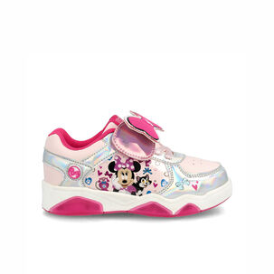 Zapatilla Niña Bubblegummers Minnie Rosado Claro